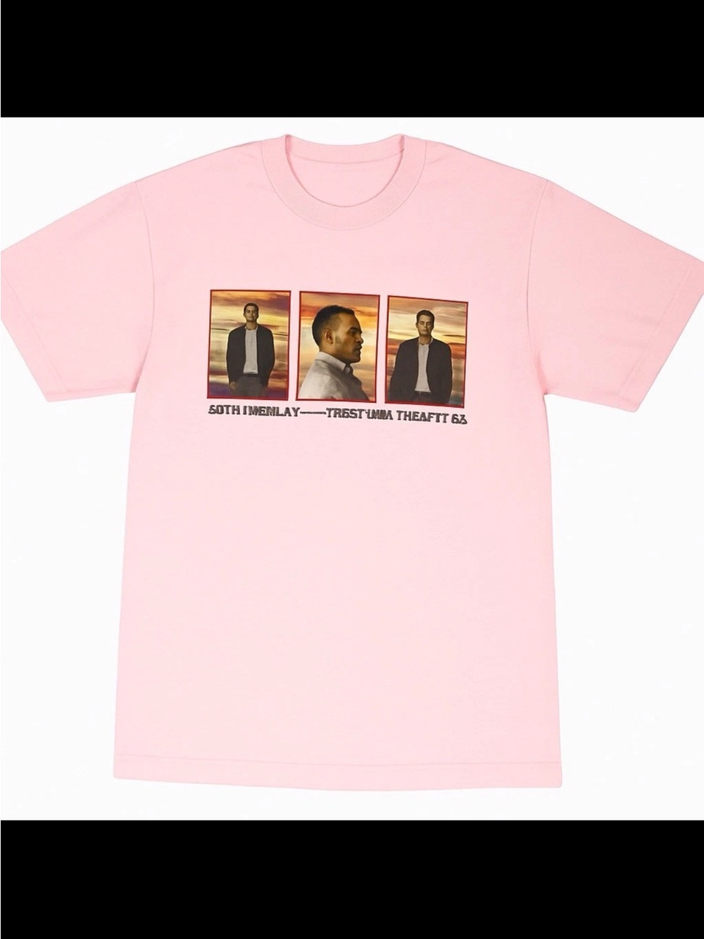 Justin Timberlake Light Pink Short-Sleeve Graphic Crew Tee